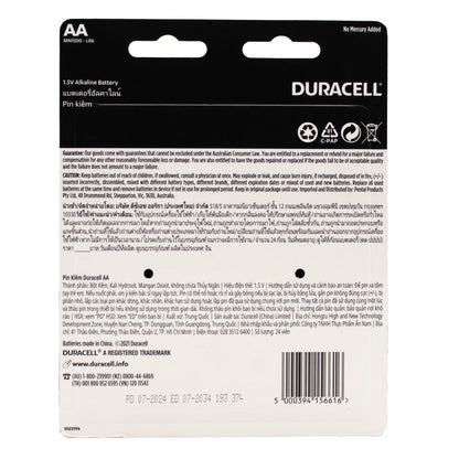 Duracell AA Batteries 6 x 24Pk (Value Pack 144)
