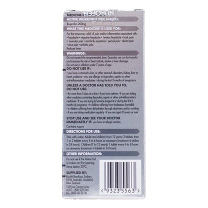 Nurofen Tablets Targeted Relief From Pain 200mg (12 Pack)