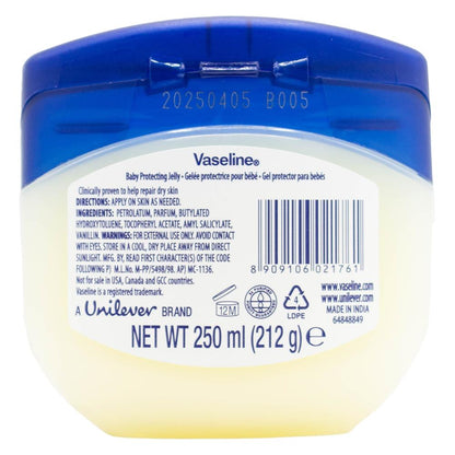 VASELINE 250mL PROTECTING JELLY BABY GENTLE (6x Pack)