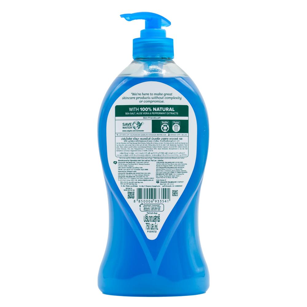 Palmolive Shower Gel Aroma Sensations Mineral Massage 750mL (6 Pack)