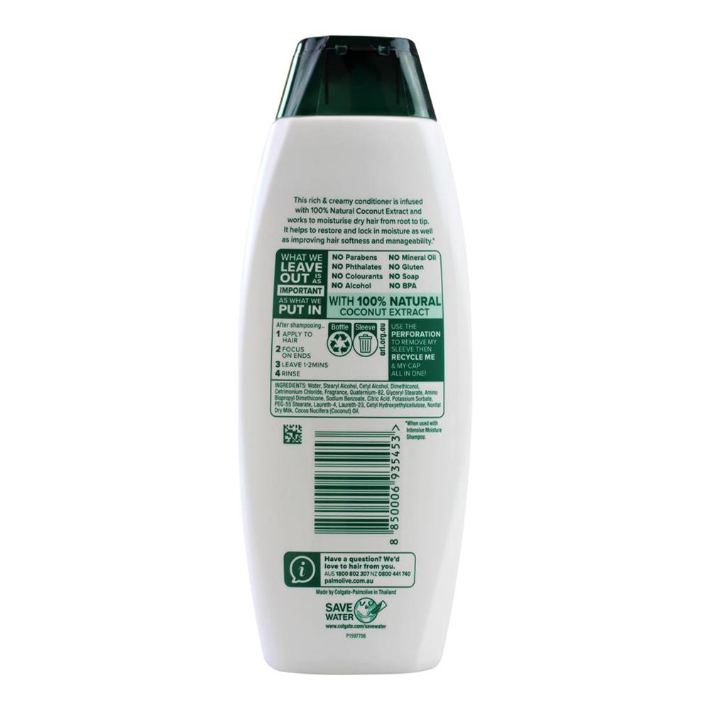 Palmolive Naturals Conditioner Intensive Moisture Coconut Cream 350mL (4 Pack)