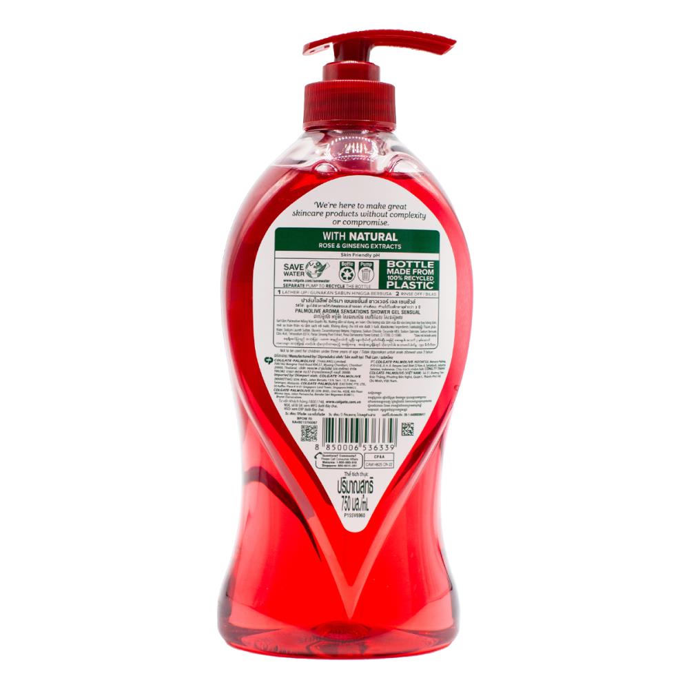Palmolive Shower Gel Sensual 750ml (6 Pack)