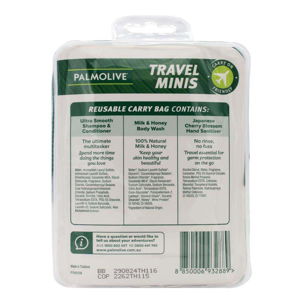 Palmolive Travel Minis Pack 4 x 3Pk (12 Pack)