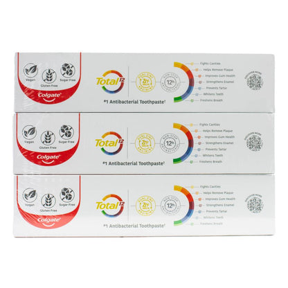 Colgate Pk3 X 200g Toothpaste Total 12 Original (8x Pack)