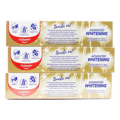 Colgate Pk3 X 200g Toothpaste Advanced Whitening Tartar Control (8x Pack)