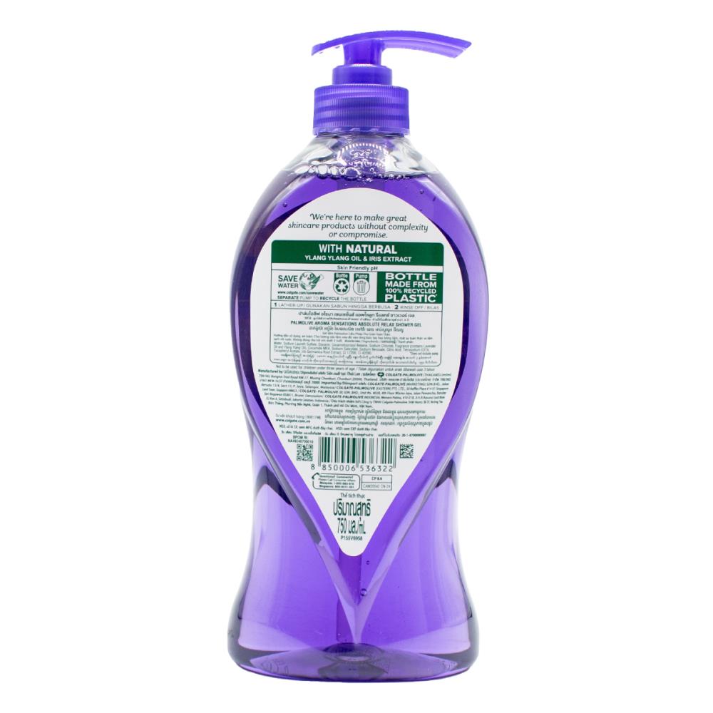 Palmolive Shower Gel Absolute Relax 750ml (6 Pack)