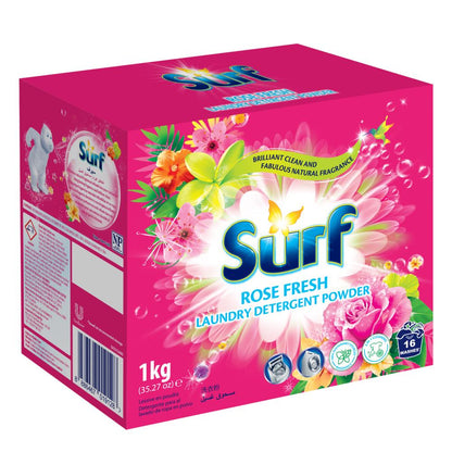 Surf Laundry Detergent Powder Rose Fresh 1kg (10 Pack)