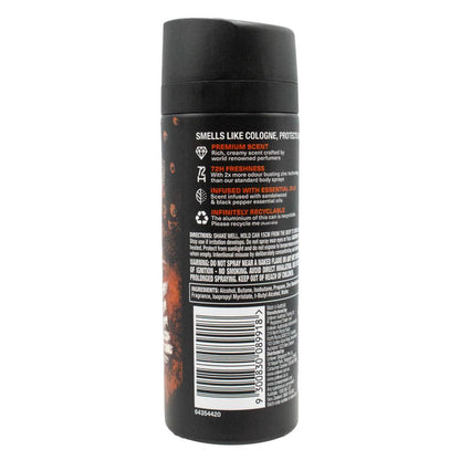 LYNX 93g / 150mL BODY SPRAY PREMIUM FINE FRAGRANCE COLLECTION COPPER SANTAL BROWN SUGAR AND PEPPER SCENT (6x Pack)