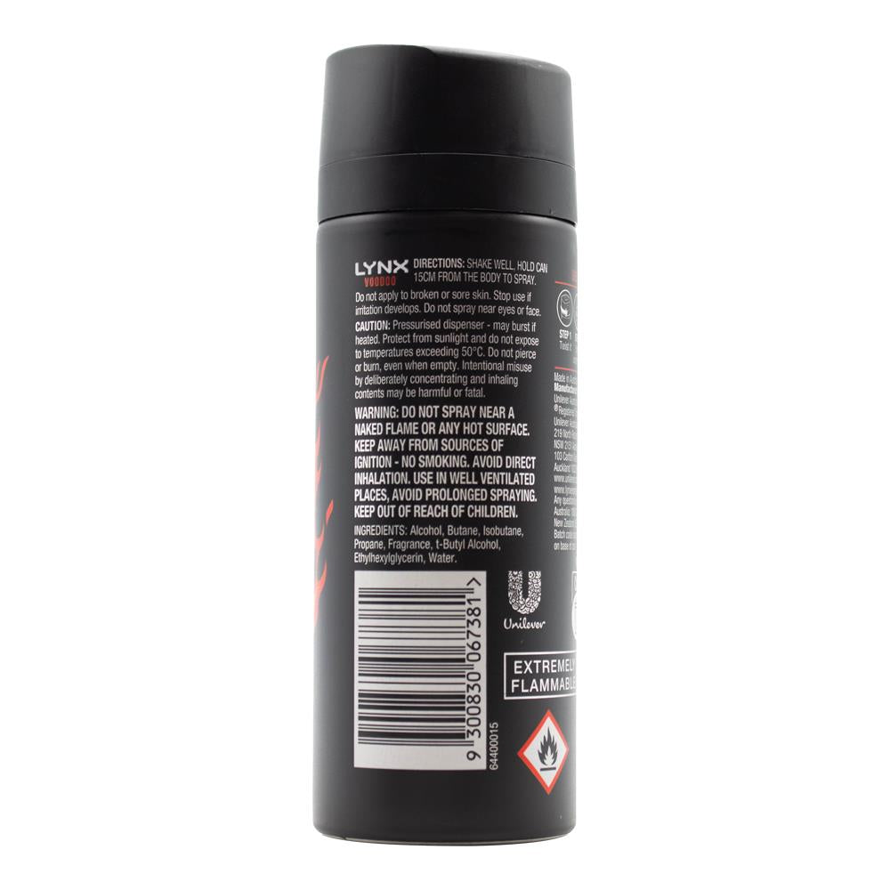 Lynx Deodorant Bodyspray Voodoo 96g / 150ml (6 Pack)