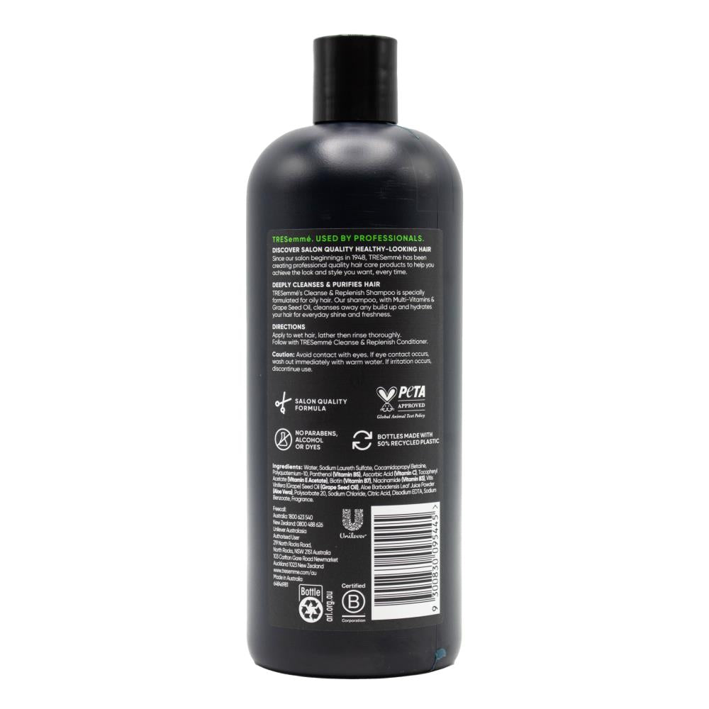 Tresemme Shampoo Cleanse And Replenish Deep Cleansing For All Hair Types With Multi Vitamin 750ml (4 Pack)