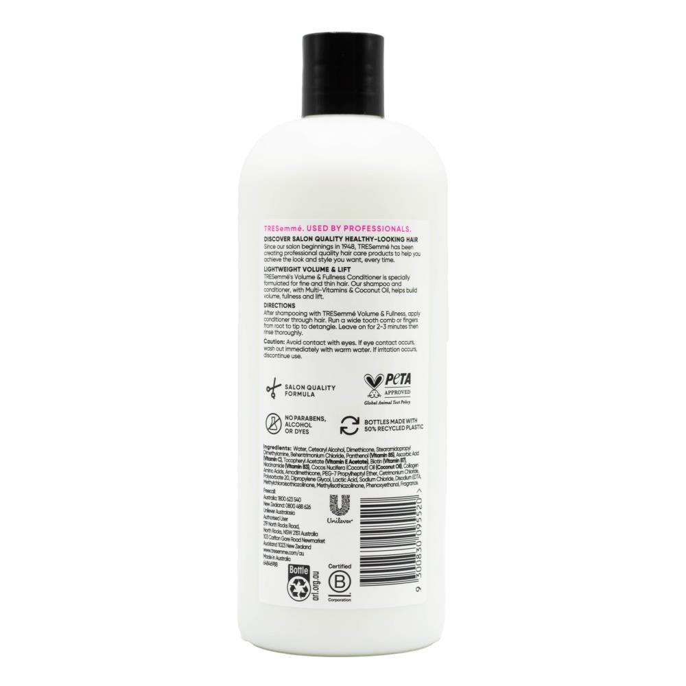 Tresemme Conditioner Volume And Fullness Volume And Lift For Fine And Thin Hair With Pro Vitamin B5 750ml (4 Pack)