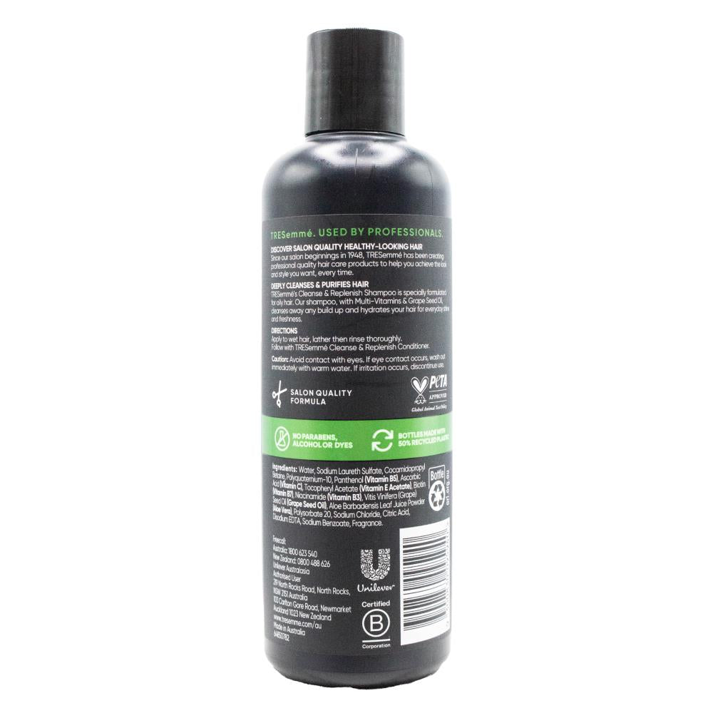 TRESEMME 350mL SHAMPOO CLEANSE AND REPLENISH MULTI VITAMINS AND GRAPE SEED OIL (3x Pack)