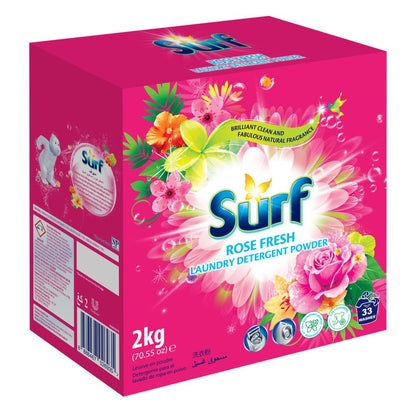 Surf 2kg Laundry Detergent Powder Rose Fresh (6x Pack)