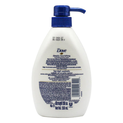 Dove Nourishing Body Wash Deeply Nourishing 550ml (12 Pack)