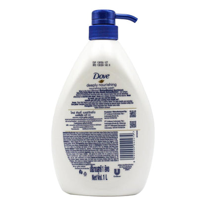 DOVE NOURISHING BODY WASH DEEPLY NOURISHING 1000ml (3 x Pack)