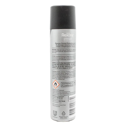 REXONA 109g / 180mL ANTIPERSPIRANT MEN CLINICAL PROTECTION 96H 3X STRONGER CLEAN SCENT ( 6x Pack)