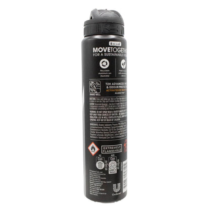 REXONA 127g / 220mL ANTIPERSPIRANT MEN ADVANCED PROTECTION 72H ALL BLACKS INVISIBLE DRY (6x Pack)