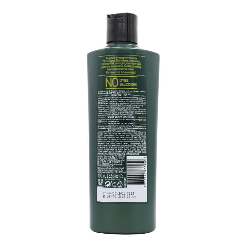 Tresemme Shampoo Botanique Nourish & Replenish 400ml (6x Pack)