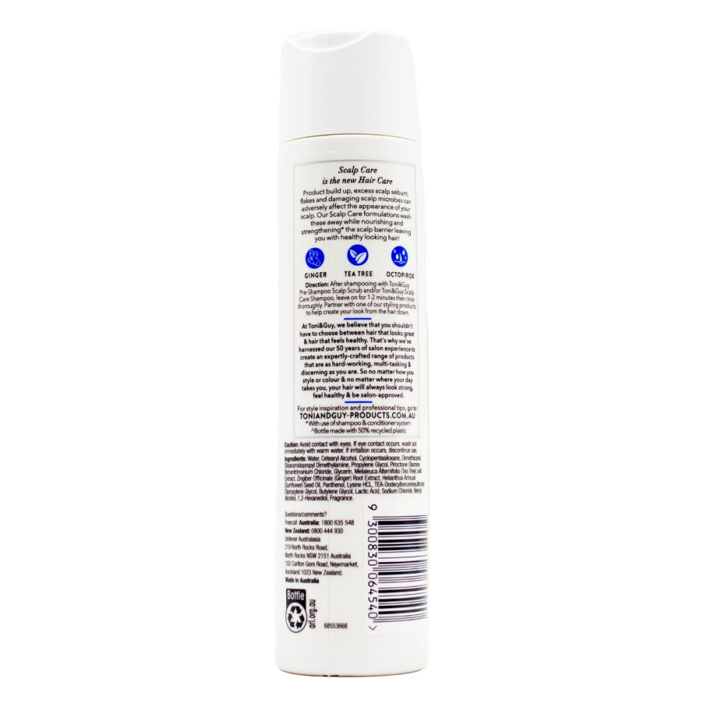 Toni & Guy 250ml Conditioner Scalp Care With Tea Tree And Ginger (4x Pack)