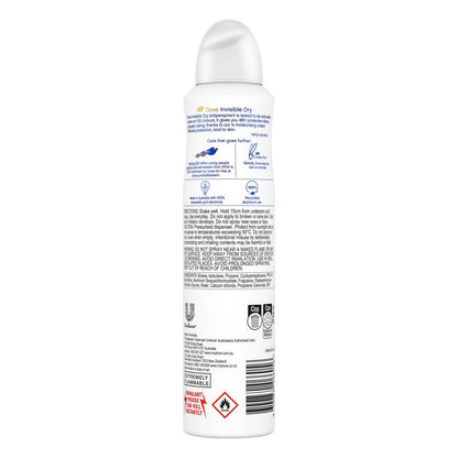 DOVE 127g / 220ml ANTIPERSPIRANT INVISIBLE DRY ANTI WHITE MARKS WHITE FREESIA AND VIOLET FLOWER SCENT (6 x Pack)