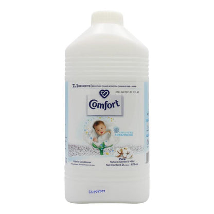 COMFORT 2L FABRIC CONDITIONER PURE NATURAL GENTLE & MILD (6X Pack)