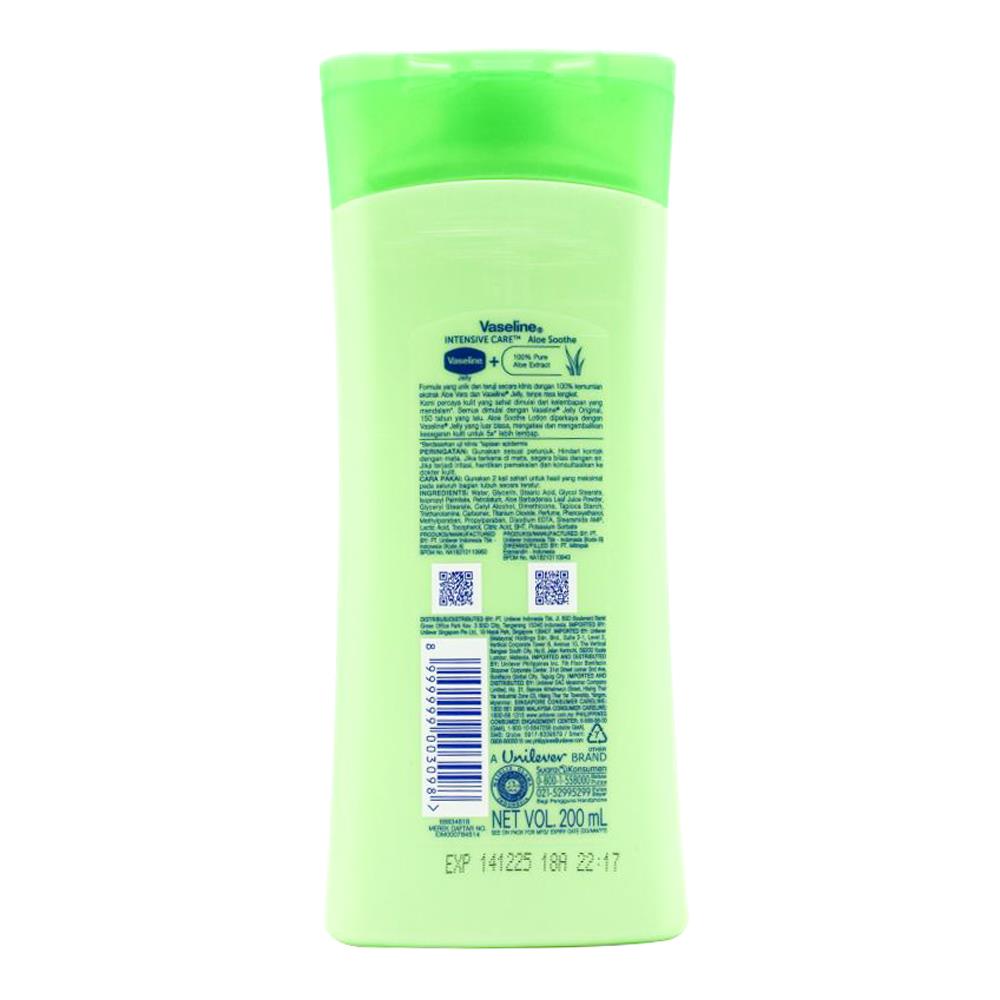 Vaseline Intensive Care Aloe Soothe 200ml (6 Pack)