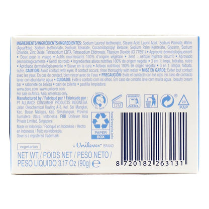 Dove Soap Bar Sensitive Skin Hypollergenic Beauty Bar 90g (48 Pack)