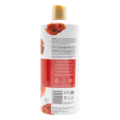 Lux Body Wash Secret Poppy With Bergamot Oil 600ml (12x Pack)