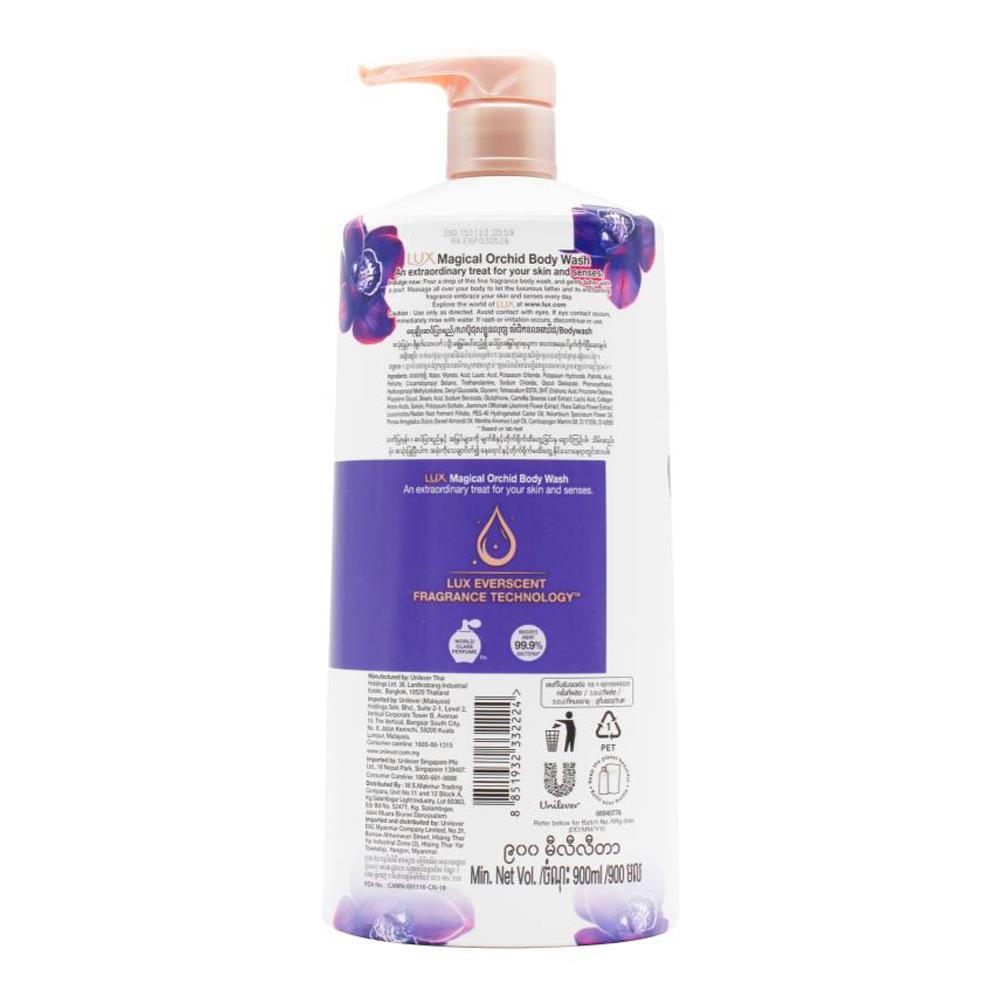 Lux Body Wash Magical Orchid 900ml (6 Pack)