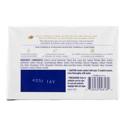 Dove 90g Beauty Bar With Deep Moisture Original 12 x 4Pk (48 Pack)