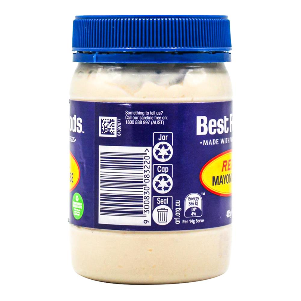 Best Foods 405g Mayonnaise (12x Pack)