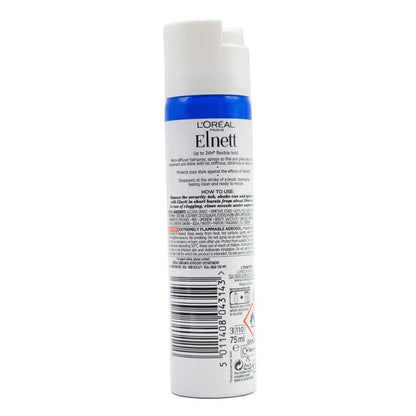 LOREAL PARIS 55g / 75ml HAIRSPRAY ELNETT FLEXIBLE HOLD (6x Pack)
