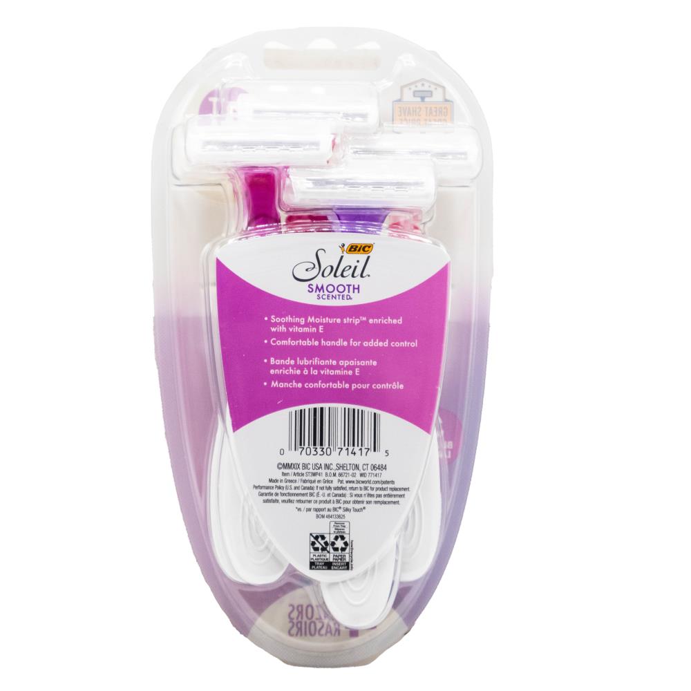 Bic Soleils Smooth Razors 3 Blade Lavender Scent (6 Pack)