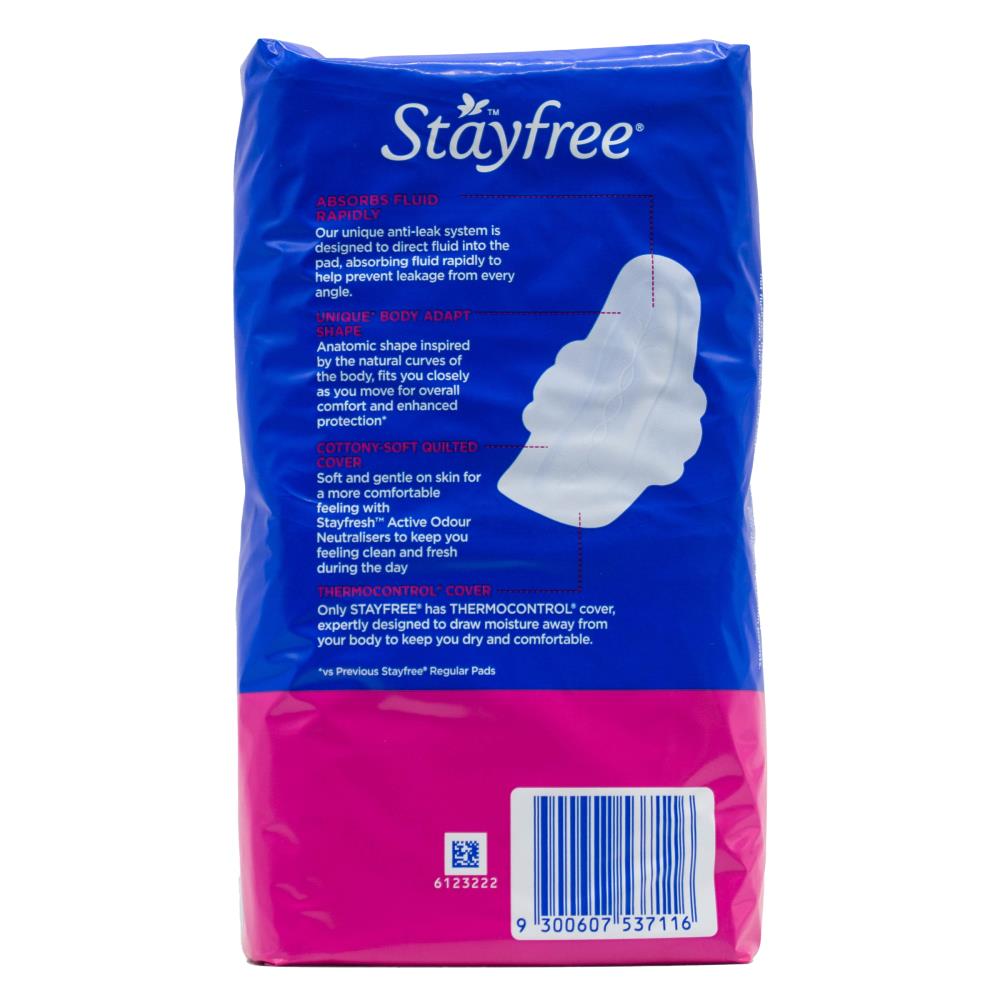 Stayfree Pk12 Pads Super With Wings (12x Pack)