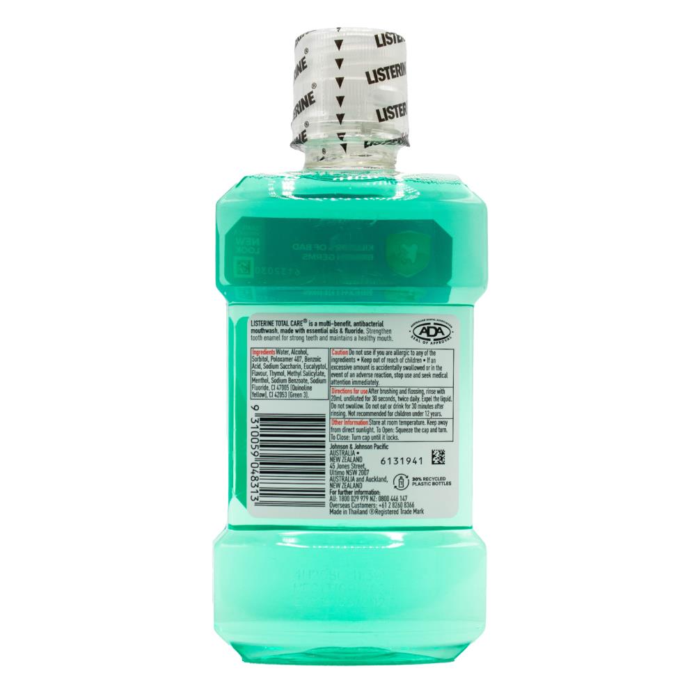 LISTERINE 250mL MOUTHWASH TOTAL CARE TOTAL DEFENCE (6x Pack)