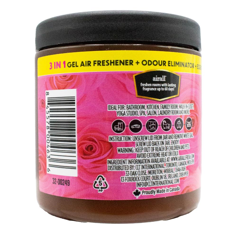 AIRALL 226g AIR FRESHENER SOLID 3 IN 1 ODOUR ELIMINATOR ESSENTIAL OILS A SCENTED IMPRESSION OF VIVA LA VIDA (12x Pack)