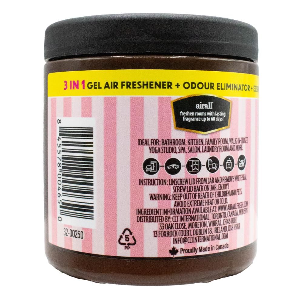 AIRALL 226g AIR FRESHENER SOLID 3 IN 1 ODOUR ELIMINATOR ESSENTIAL OILS A SCENTED IMPRESSION ANGEL (12x Pack)