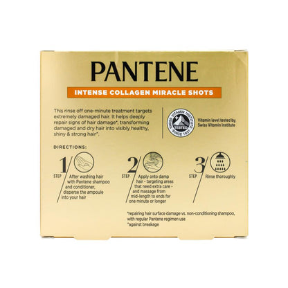 PANTENE PK3 X 15mL INTENSE COLLAGEN MIRACLE SHOTS 15ml x 3Pk (12 Value Pack)