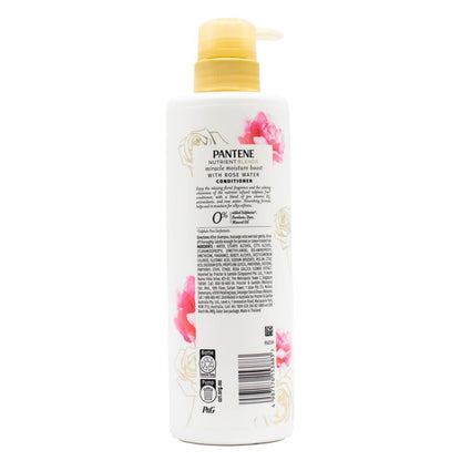 PANTENE 500mL CONDITIONER PRO V MIRACLE MOISTURE BOOST SULPHATE FREE WITH ROSE WATER (6x Pack)