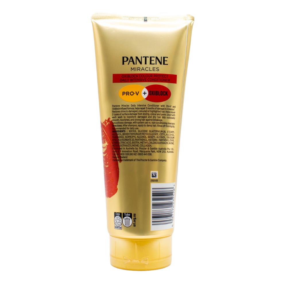 Pantene 350ml Conditioner Pro V Miracles Daily Intensive Oxiblock Colour Protect (3x Pack)