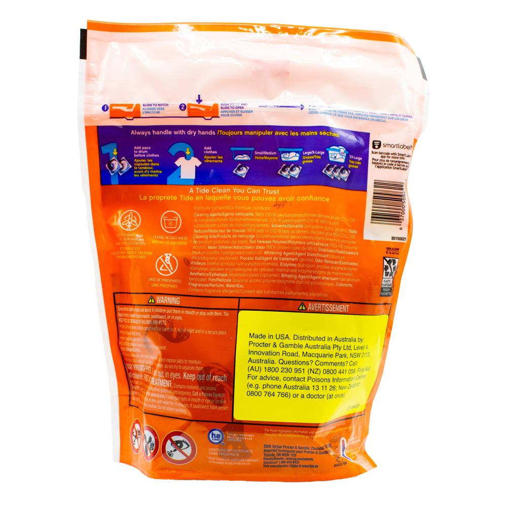 Tide Pk 31 Laundry Pods 3 In 1 Clean Breeze (4x Pack)