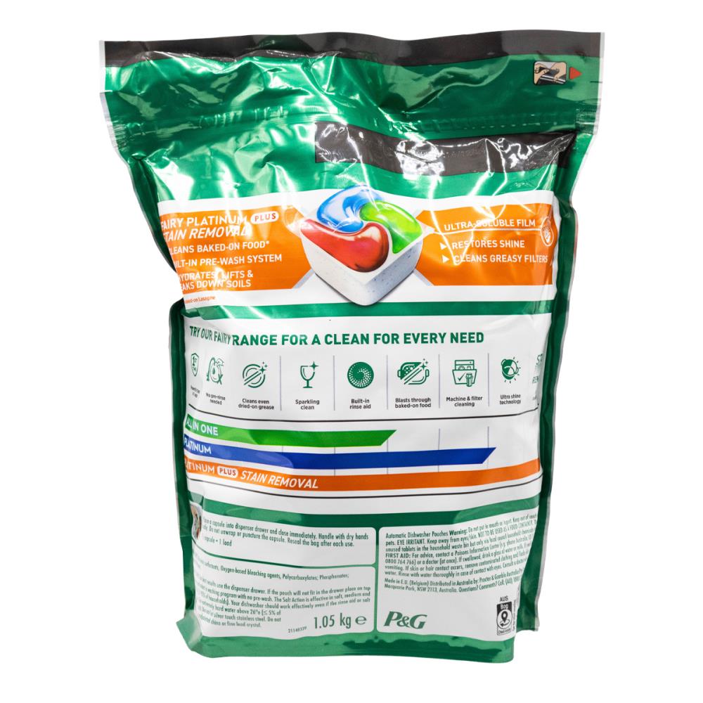 Fairy PK68 Dishwasher Capsules Platinum Plus Tropical (3 Pack)