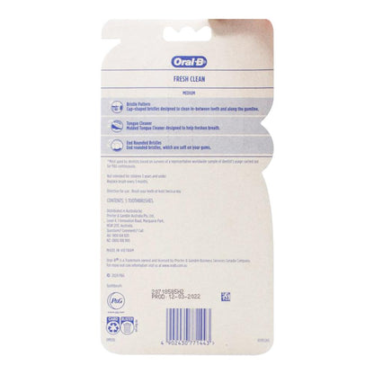 Oral B Pk5 Toothbrushes Fresh Clean Medium Value Pack (6x Pack)