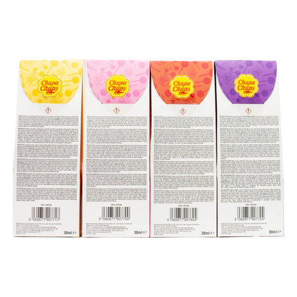 CHUPA CHUPS REED DIFFUSER 2 IN 1 ASSORTED x6 STRAWBERRY AND CREAM x6 MANGO x6 CHERRY x6 GRAPE 30ml (24x Value Pack)