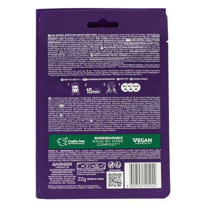 Garnier 22g Mask Smoothing Serum Pro Retinol Vegan Formula (20x Pack)