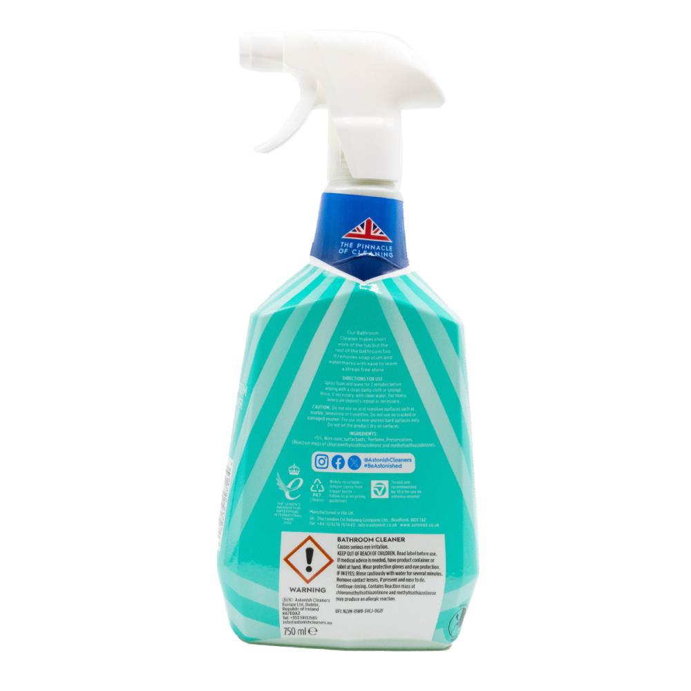 Astonish Bathroom Cleaner White Jasmine & Basil 750mL – Pack of 12