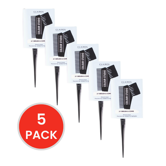 CLAIROL PROFESSIONAL 2-1 BRUSH COMB COLOUR STUDIO (5x Pack)