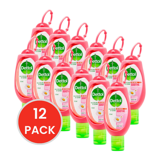 DETTOL INSTANT HAND SANITISER SOOTHE 50ml (12x Pack)
