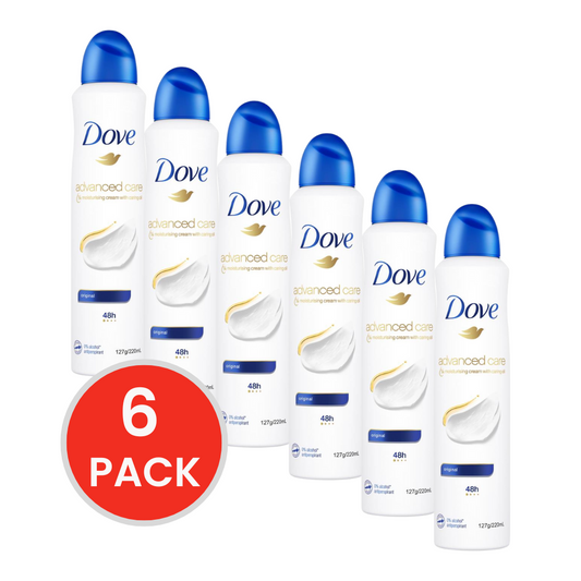 DOVE 127g / 220ml ANTIPERSPIRANT ADVANCED CARE ORIGINAL (6x Pack)