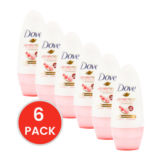 DOVE 40ml ROLL ON DEODORANT ULTIMATE REPAIR (6 x Pack)